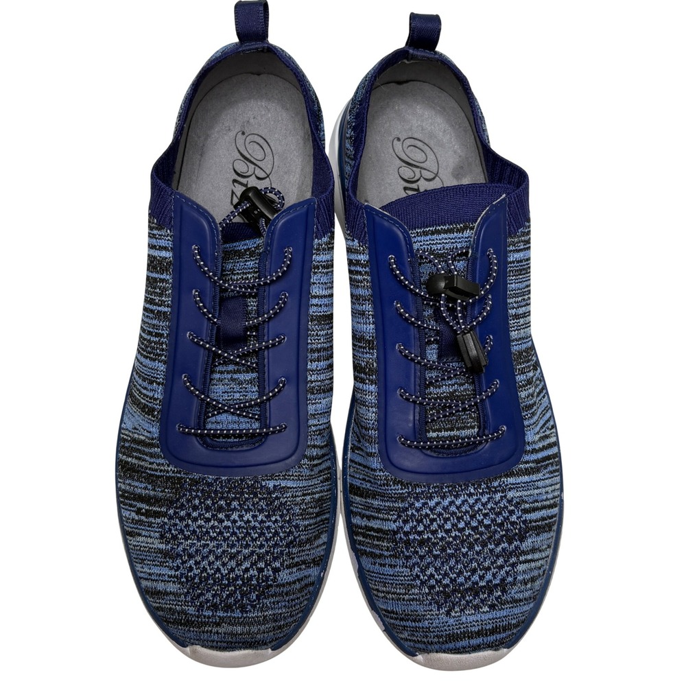 Biza 40 Blue Solar Walking Shoes Space Dye Knit Bungle Slip On Sneaker womens